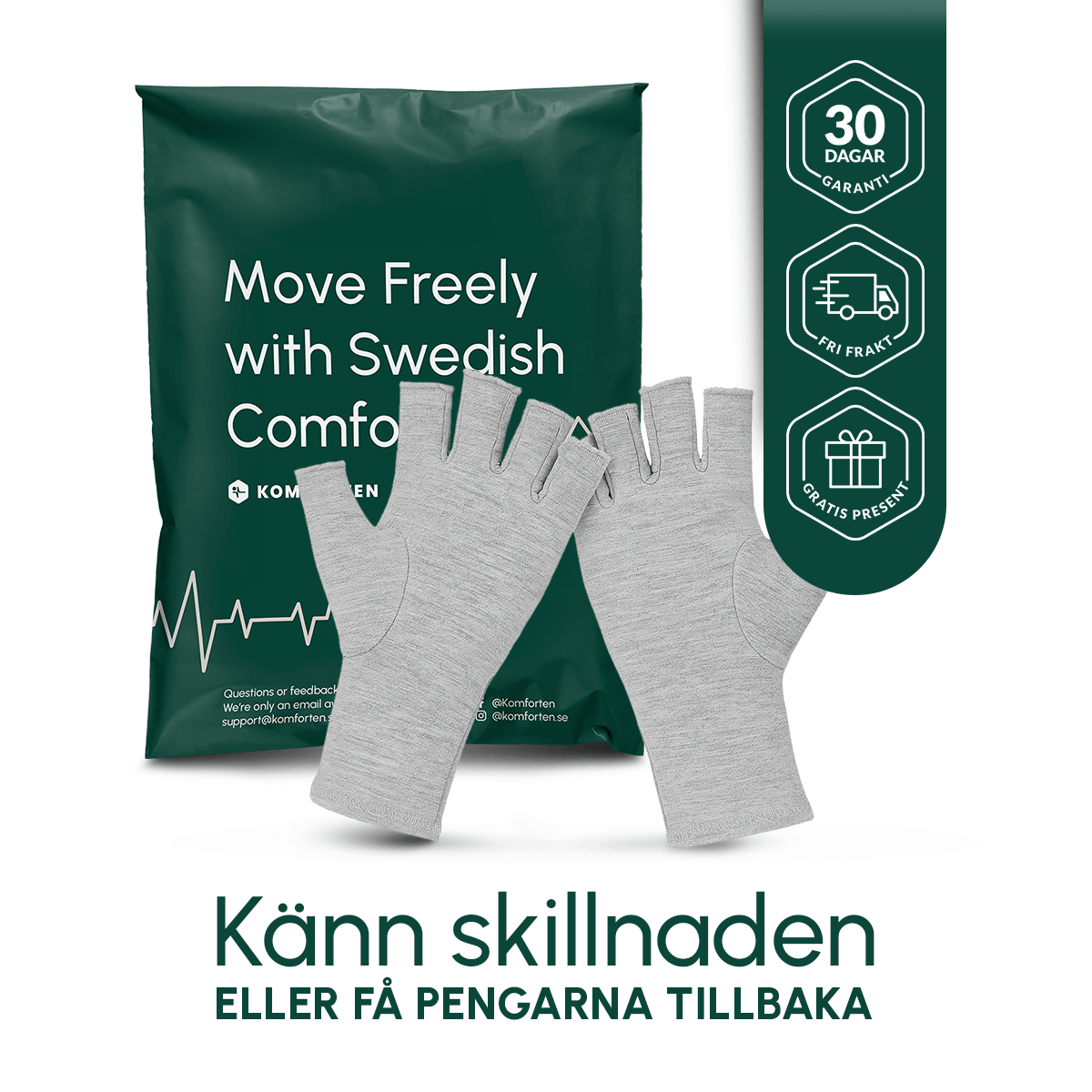 BambuFlex Handskar - Snabb lindring av handsmärta på några minuter! - Komforten