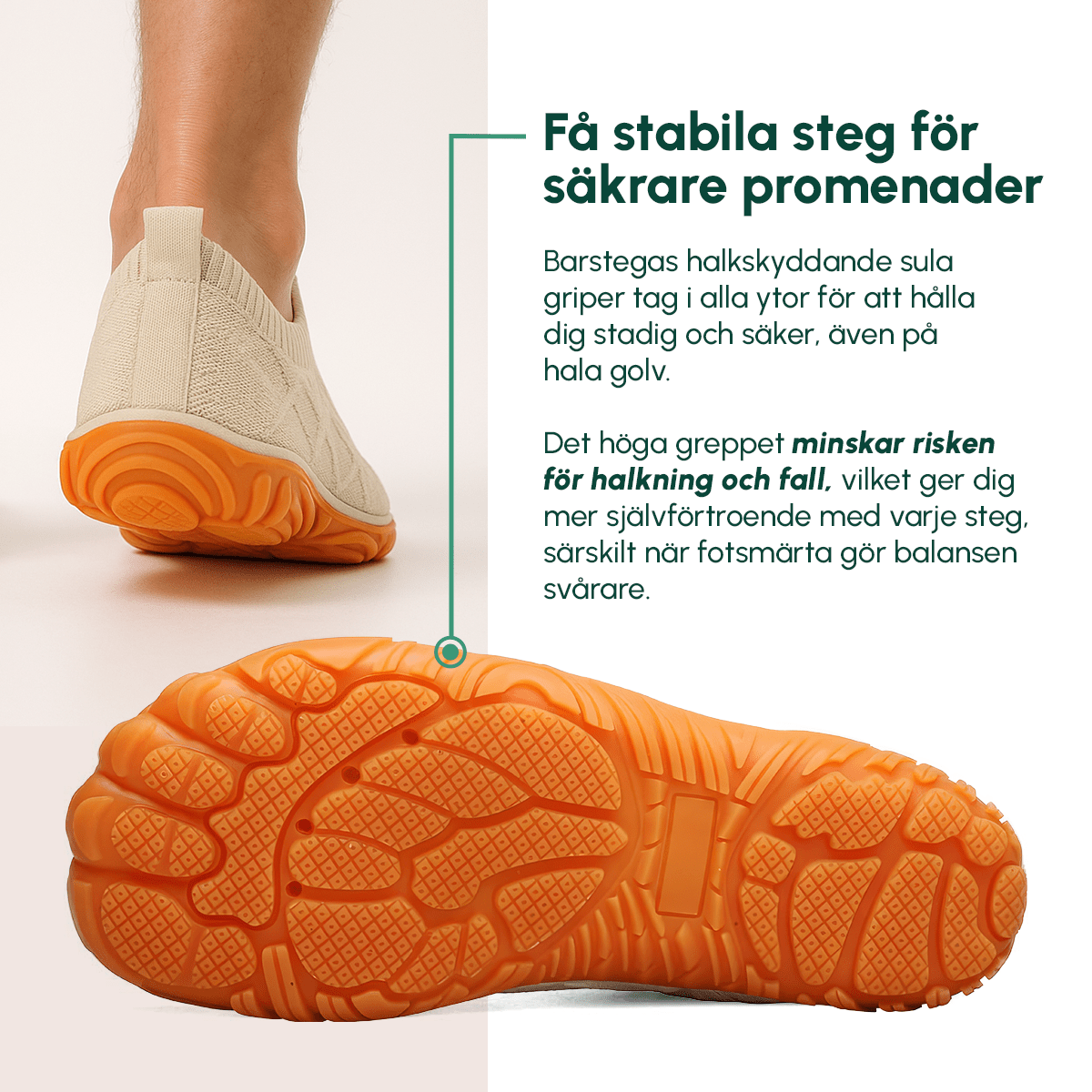 Barstega återhämtningsskor (vit) - Komforten