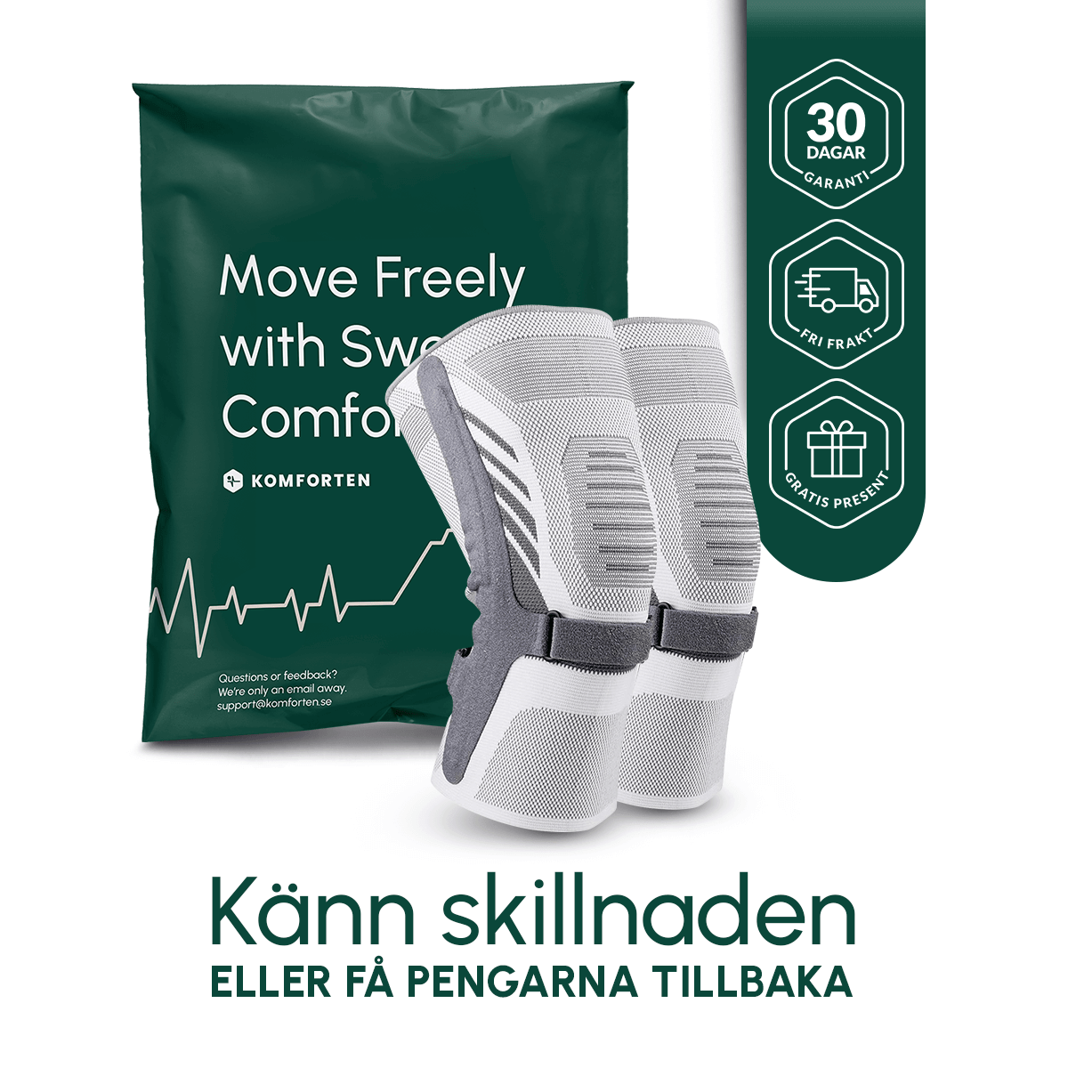 Elastiska Knästöd - Komforten