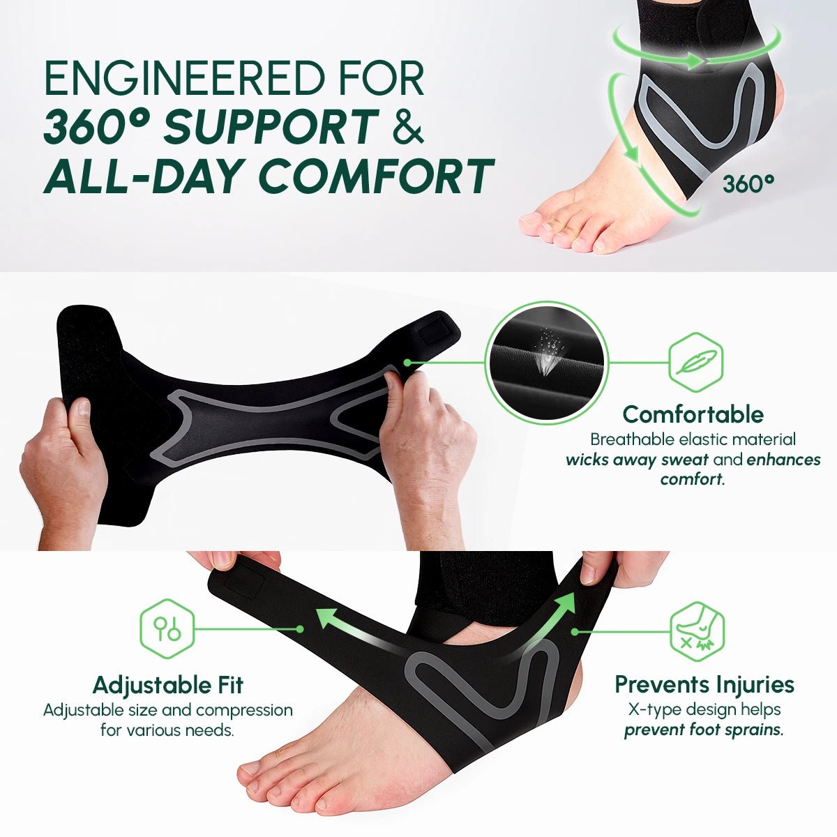 FootSupport™ Advanced Compression Foot Support - Komforten