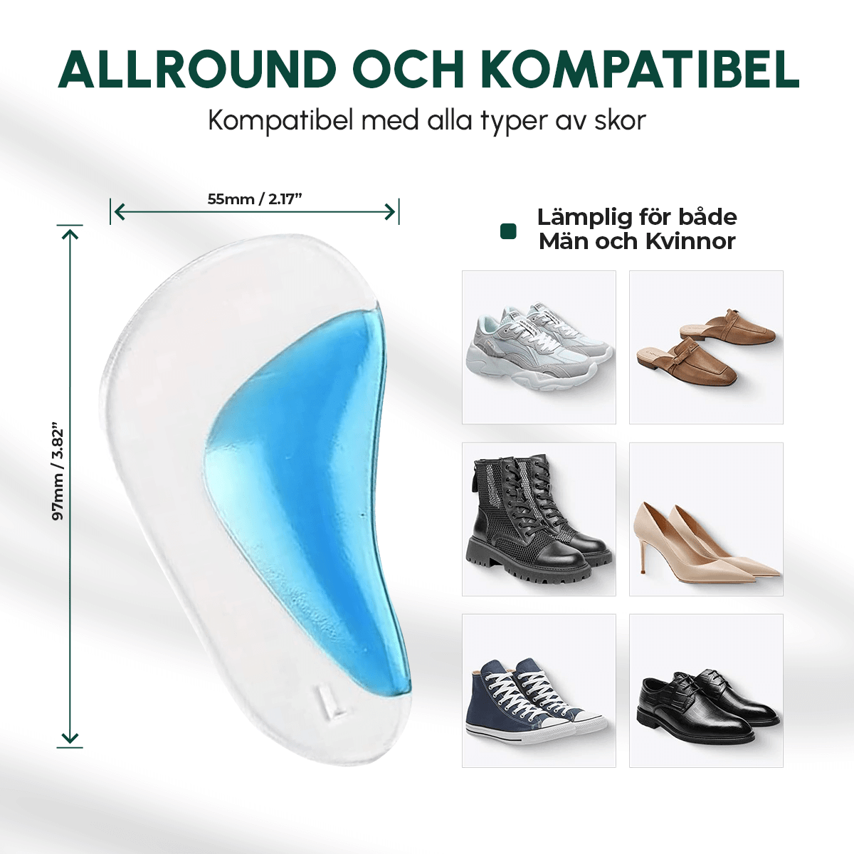 Hålfotsinlägg - Komforten