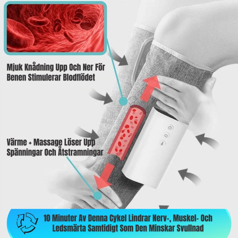 HealWrap – Benmassageapparat för Smärtlindring och Avslappning - Komforten