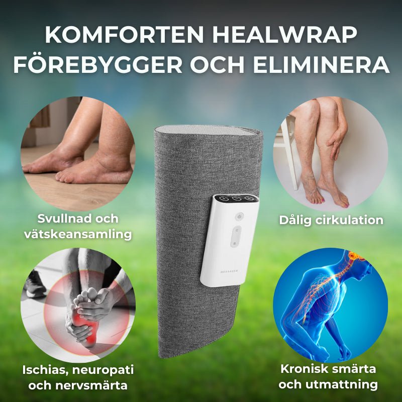 HealWrap – Benmassageapparat för Smärtlindring och Avslappning - Komforten