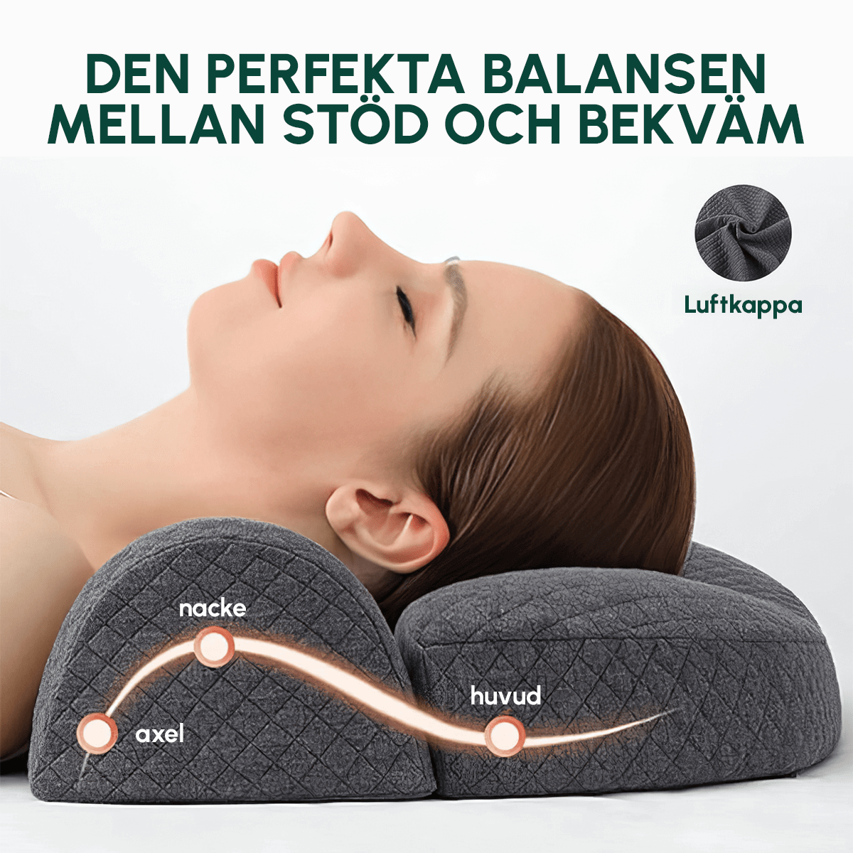 Kudde för Nacken – Ergonomisk Nackkudde Memory Foam - Komforten