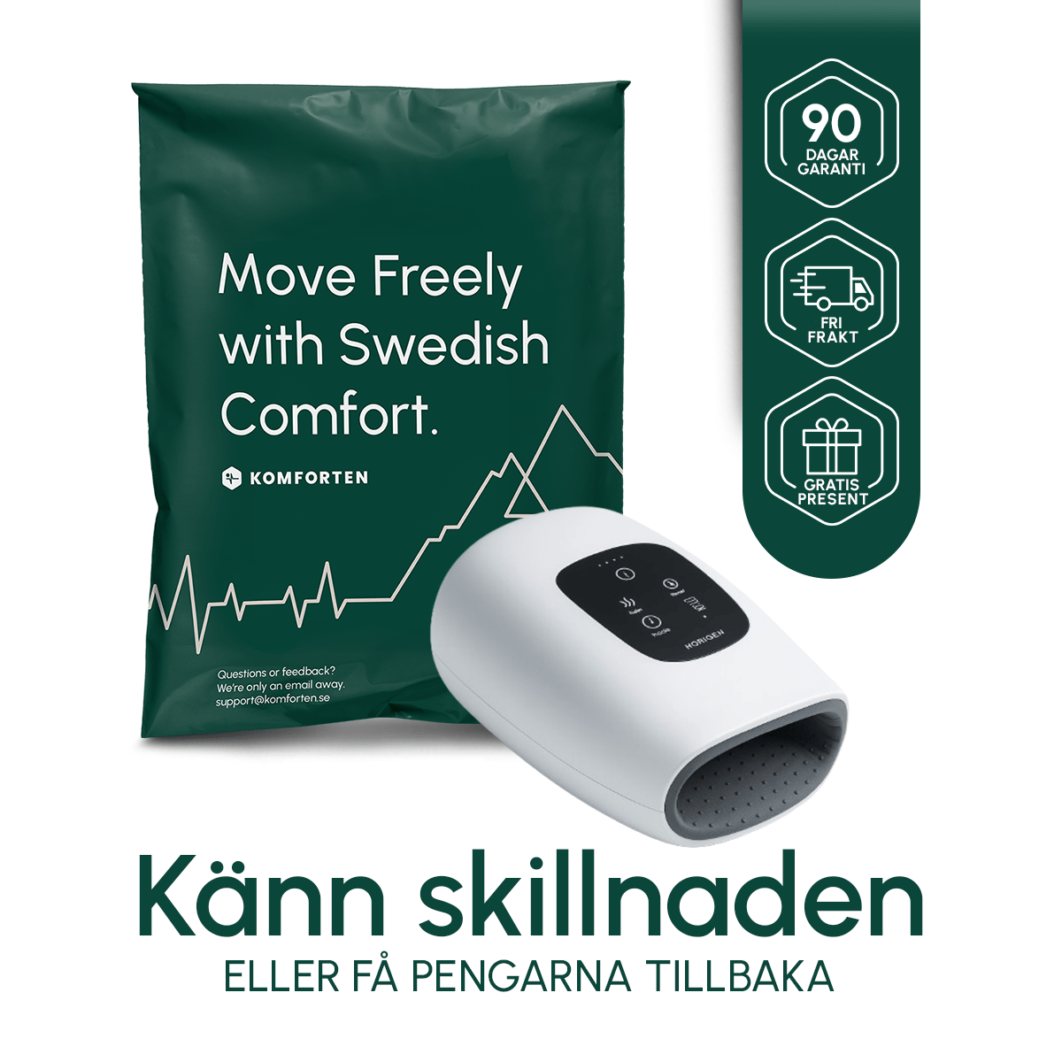 TheraCompression™ – Smärtlindring hemma för handartros och daglig handsmärta - Komforten