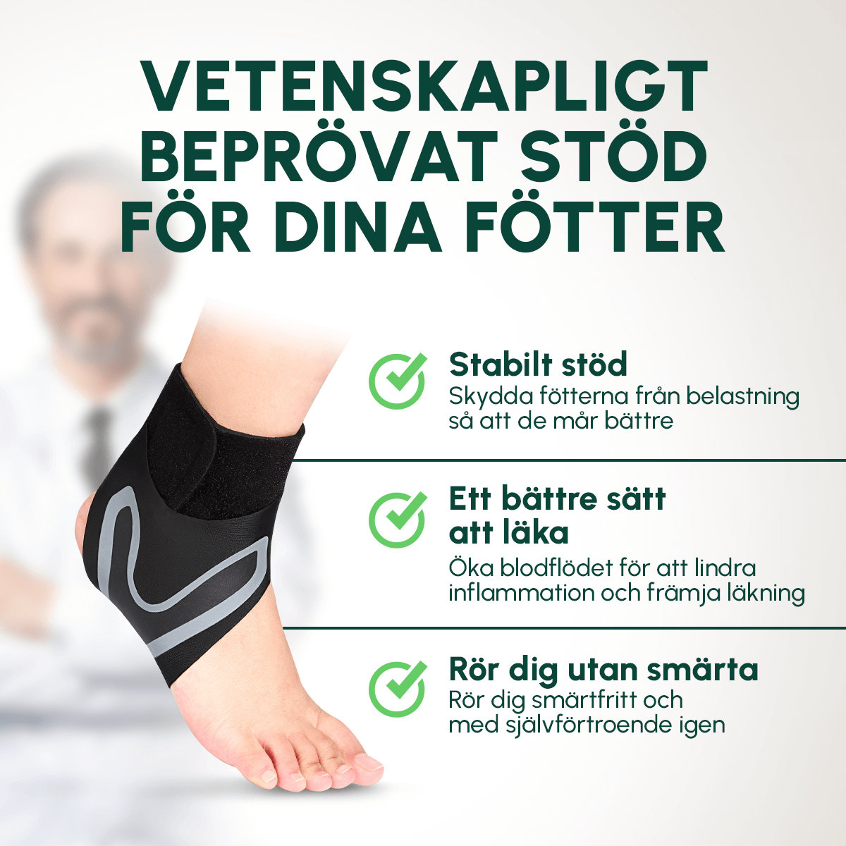 Fotsupporten™ Jalkaholvin tuki litteille ja korkeille jaloille - 1+1 ILMAISEKSI