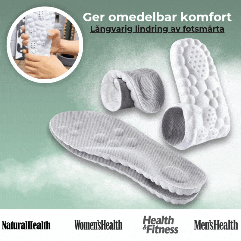 4D Stödsolor – Memory Foam Sula för Bättre Komfort - Komforten