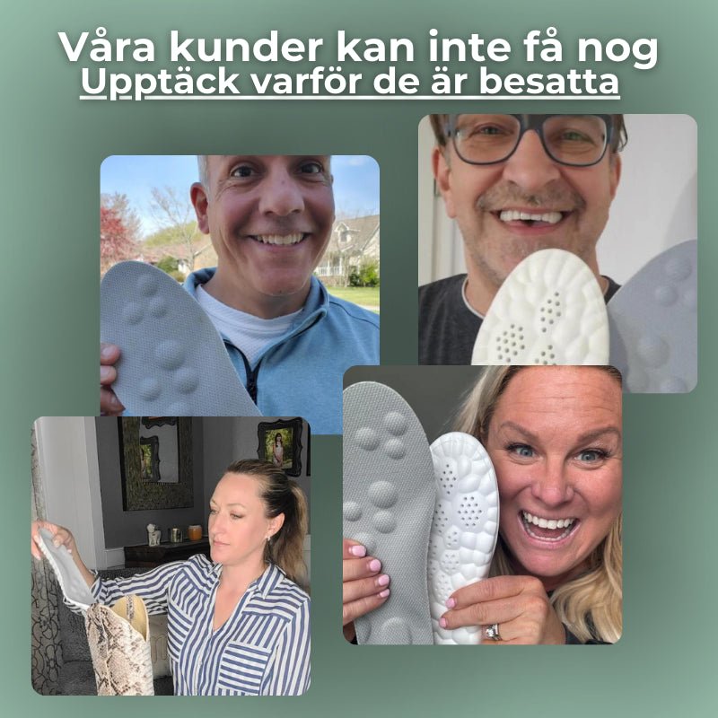 4D Stödsolor – Memory Foam Sula för Bättre Komfort - Komforten