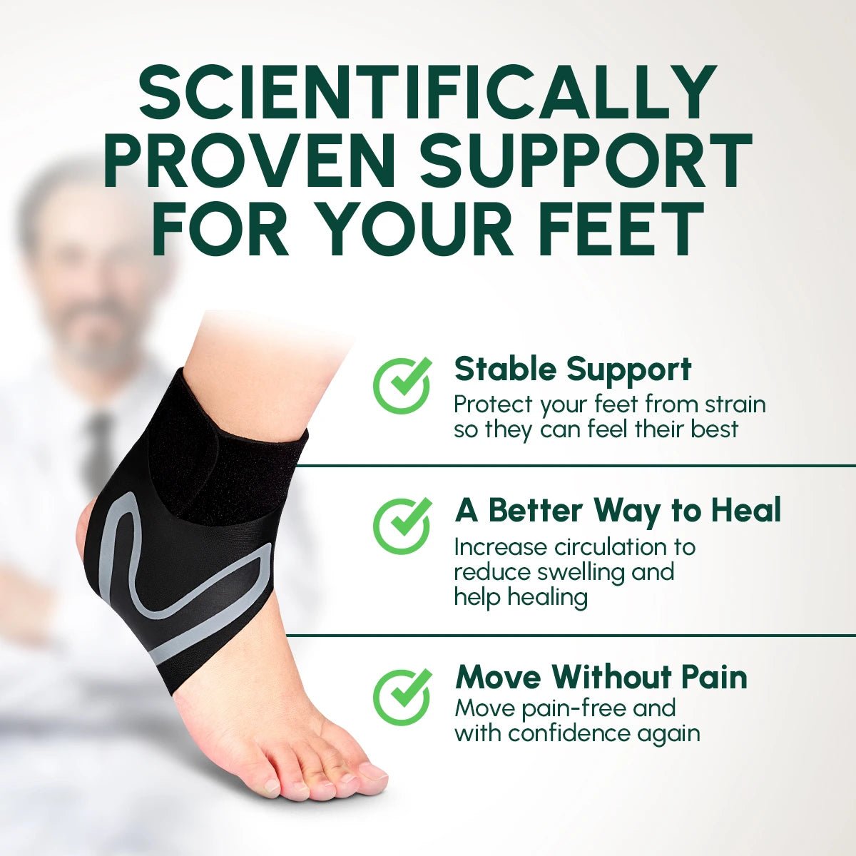 FootSupport™ Advanced Compression Foot Support - Komforten