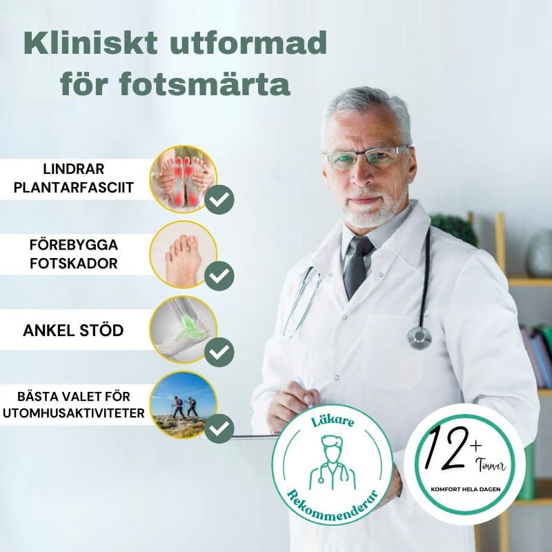 FotSupporten 2.0 - Lindra fotsmärta eller få pengarna tillbaka by Komforten - Köp 1 för 295kr FÅ 2 TOTALT! tillgänglig på Komforten