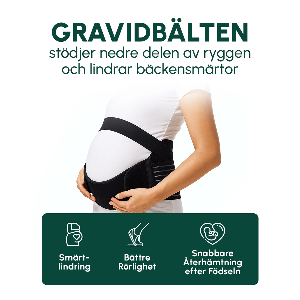 Gravidbälte och Graviditetsbälte för Stöd - Komforten