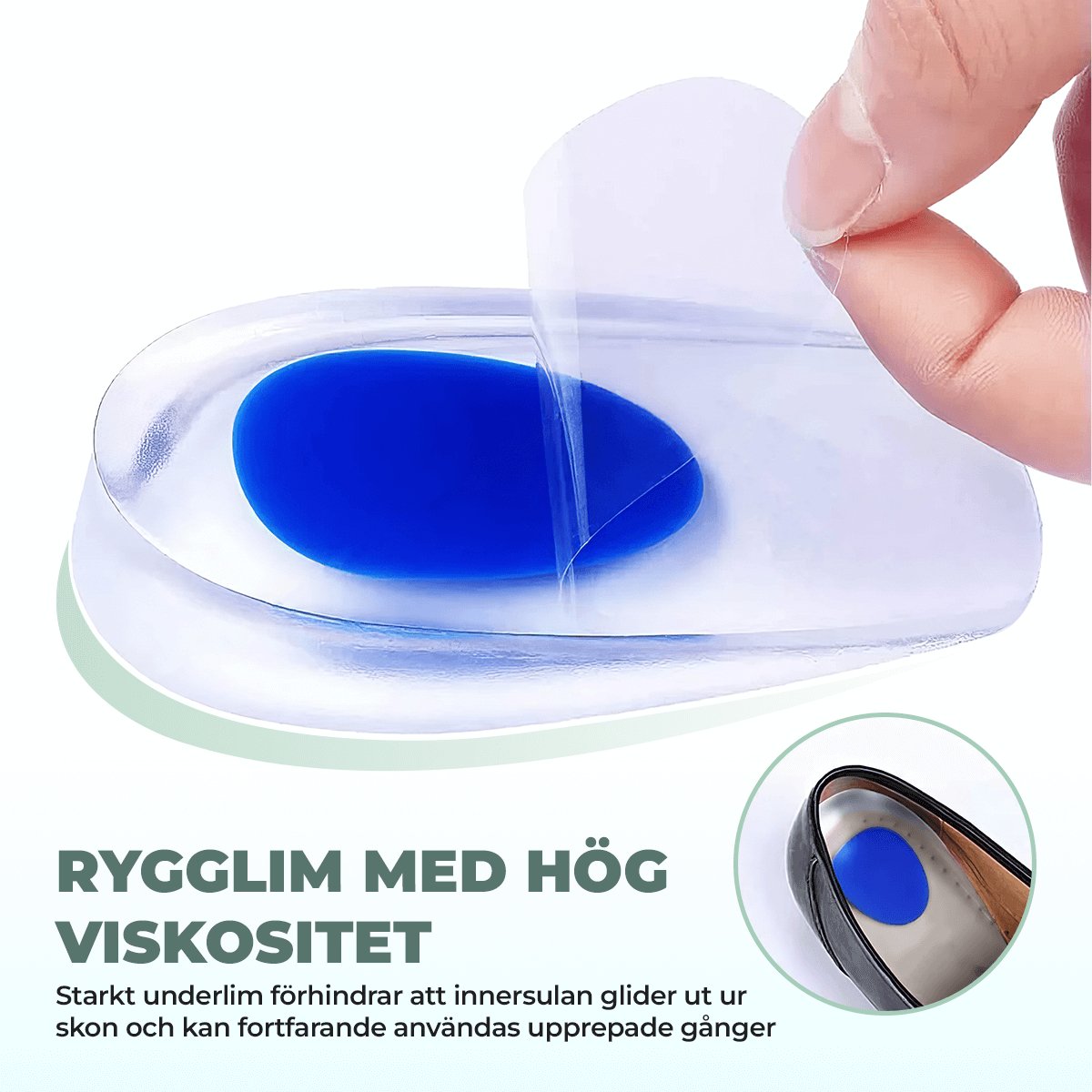 Hälkoppar Hälkoppar Heel Cups by Komforten - Blå tillgänglig på Komforten