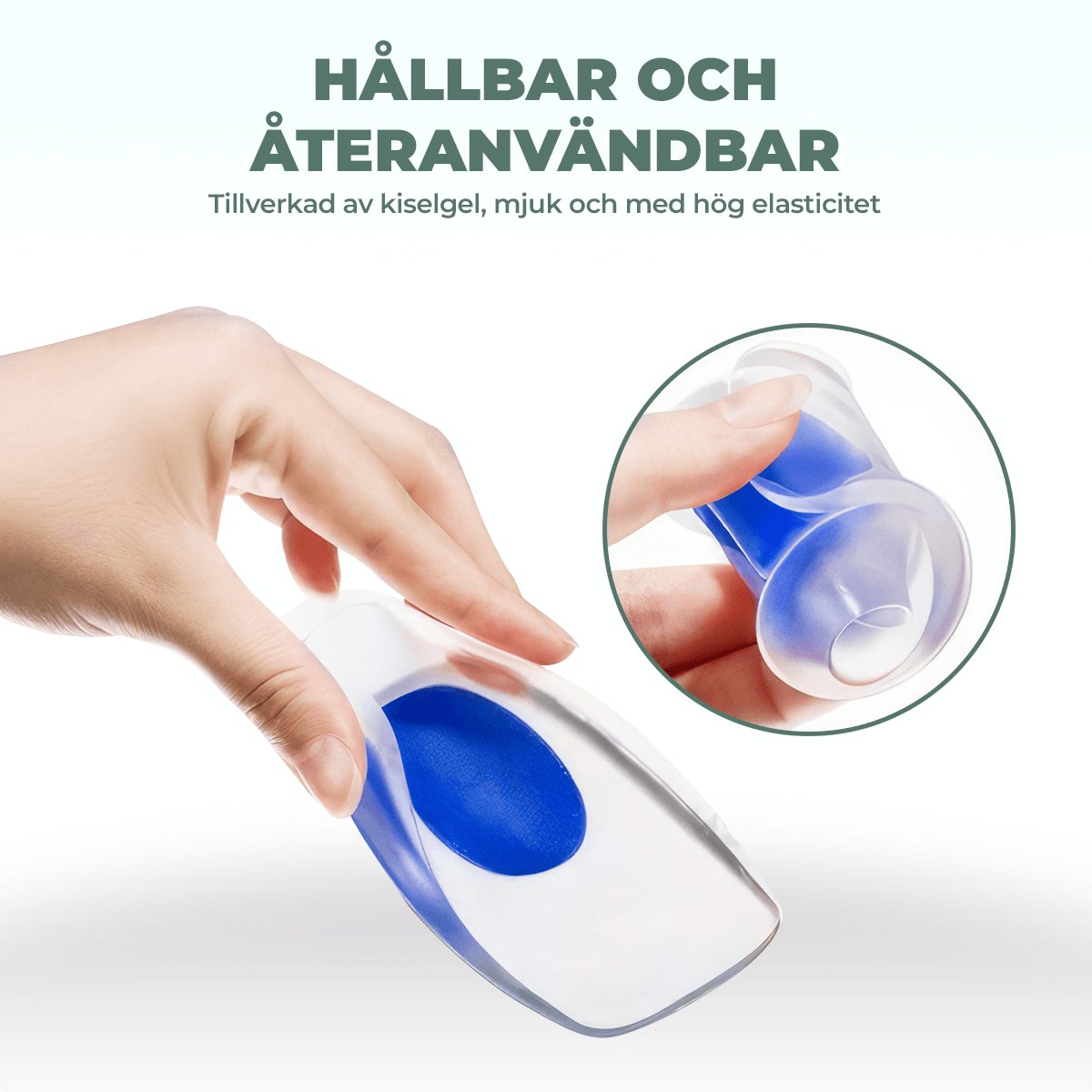 Hälkoppar Hälkoppar Heel Cups by Komforten - Blå tillgänglig på Komforten