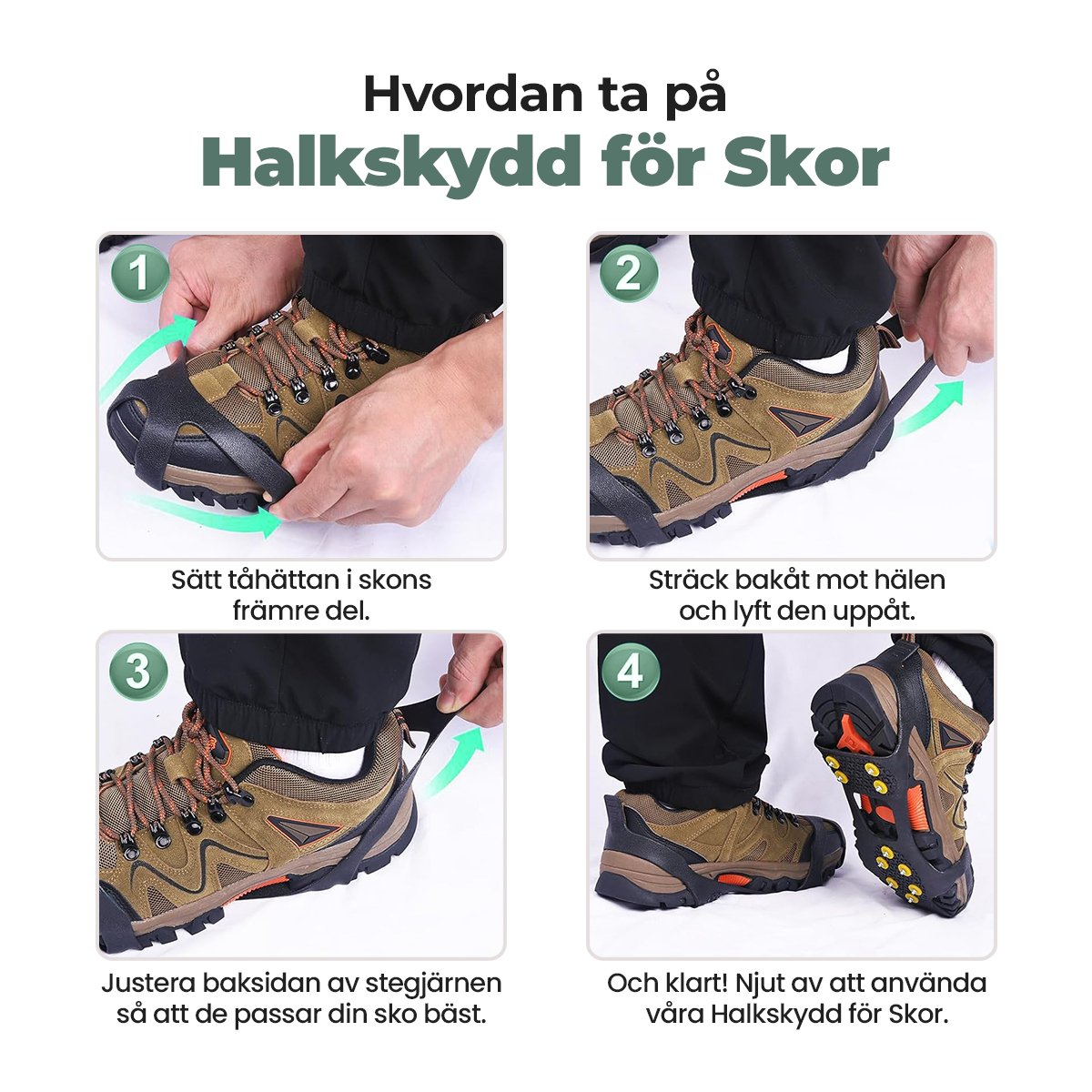 Halkskydd för Skor Halkskydd för skor by Komforten - M (EU35 - 39) tillgänglig på Komforten