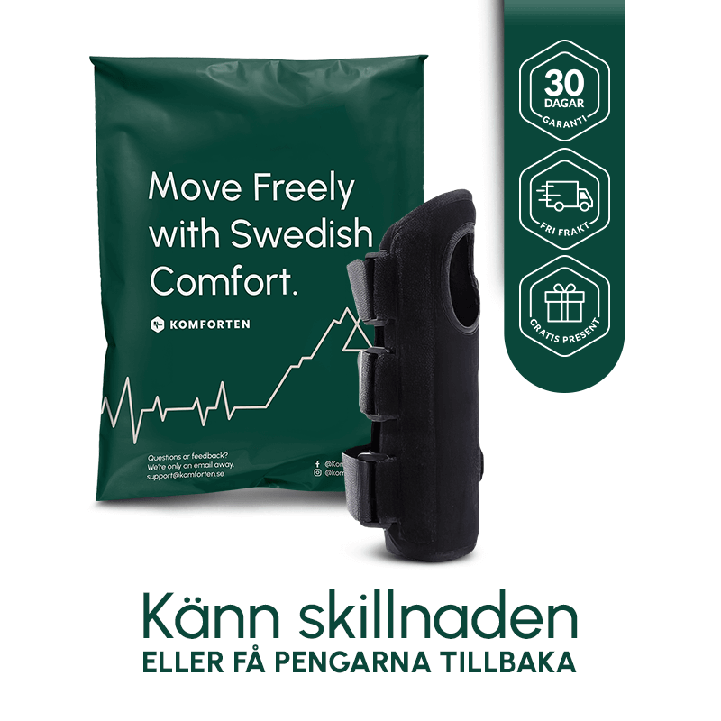 Handledsskydd med Skena för Karpaltunnelsyndrom - Komforten