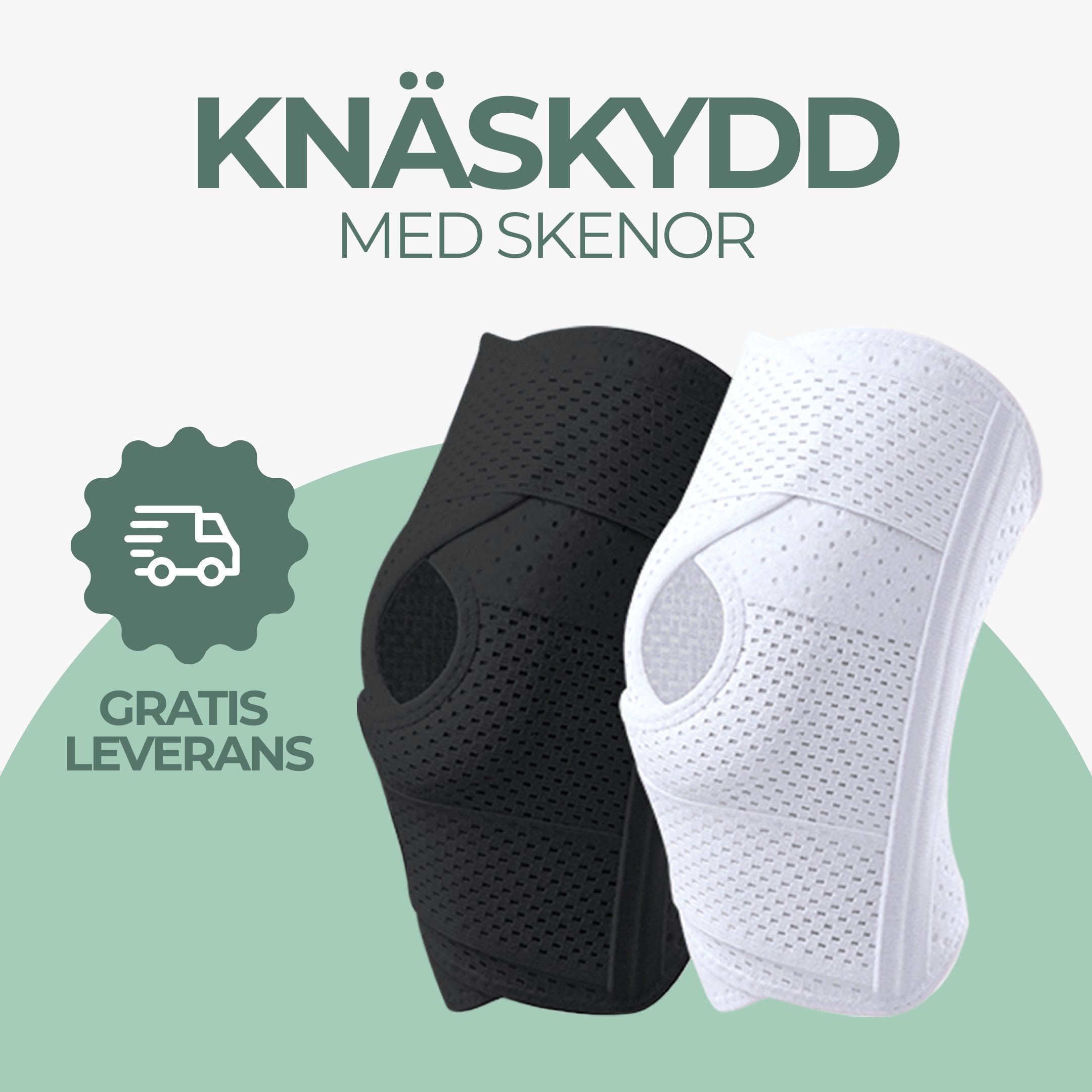 Knäskydd med skenor Knäskydd med skenor by Komforten - Svart tillgänglig på Komforten