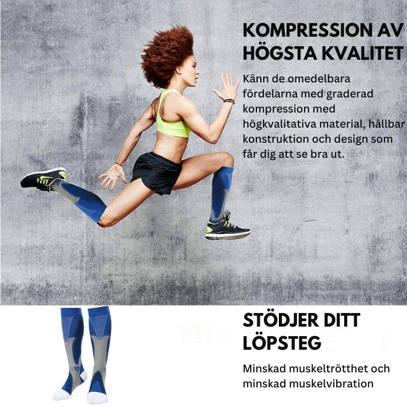 Kompressionsstrumpor by Komforten - Svart tillgänglig på Komforten