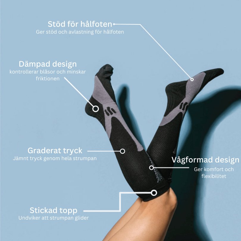 Kompressionsstrumpor by Komforten - Vit tillgänglig på Komforten