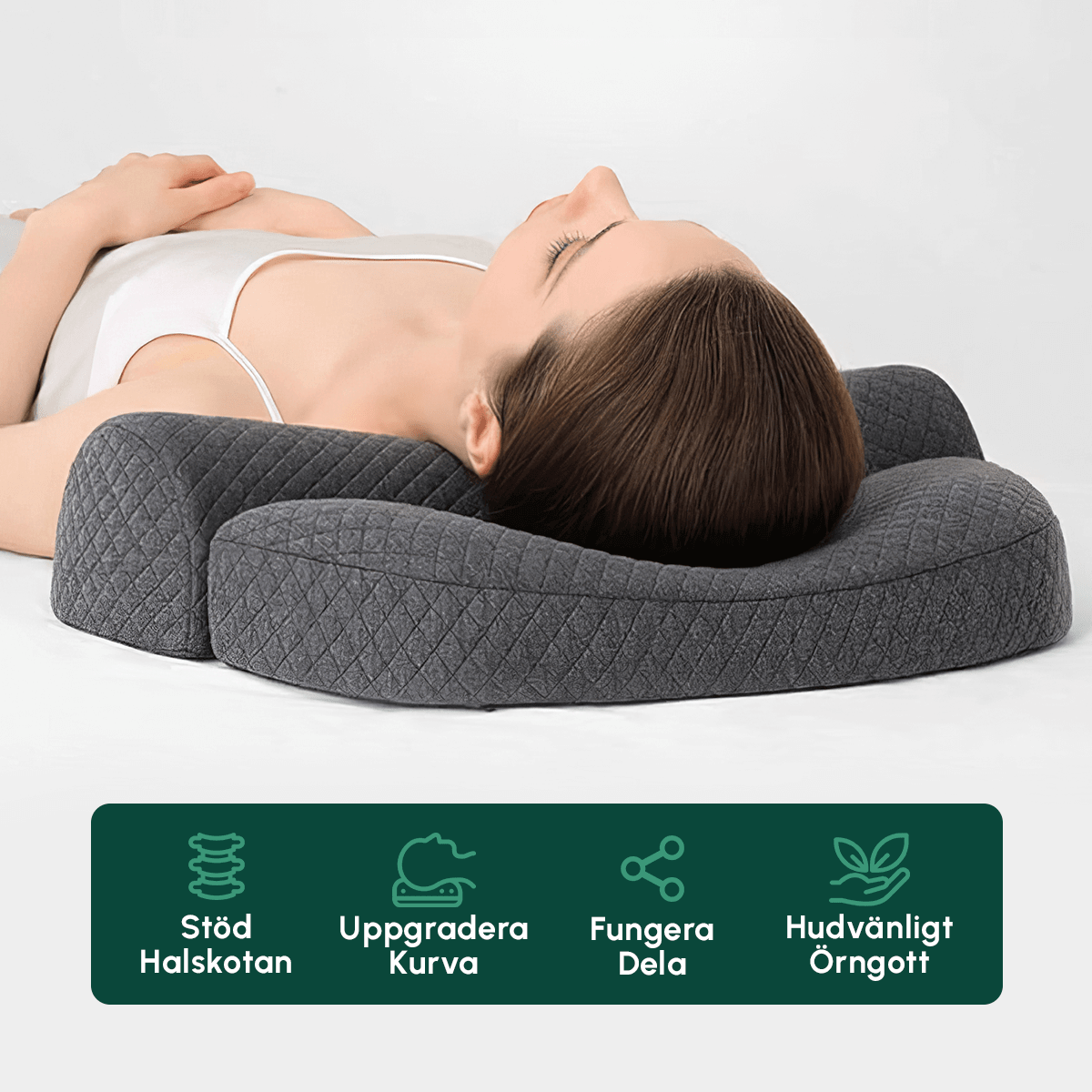 Kudde för Nacken – Ergonomisk Nackkudde Memory Foam - Komforten