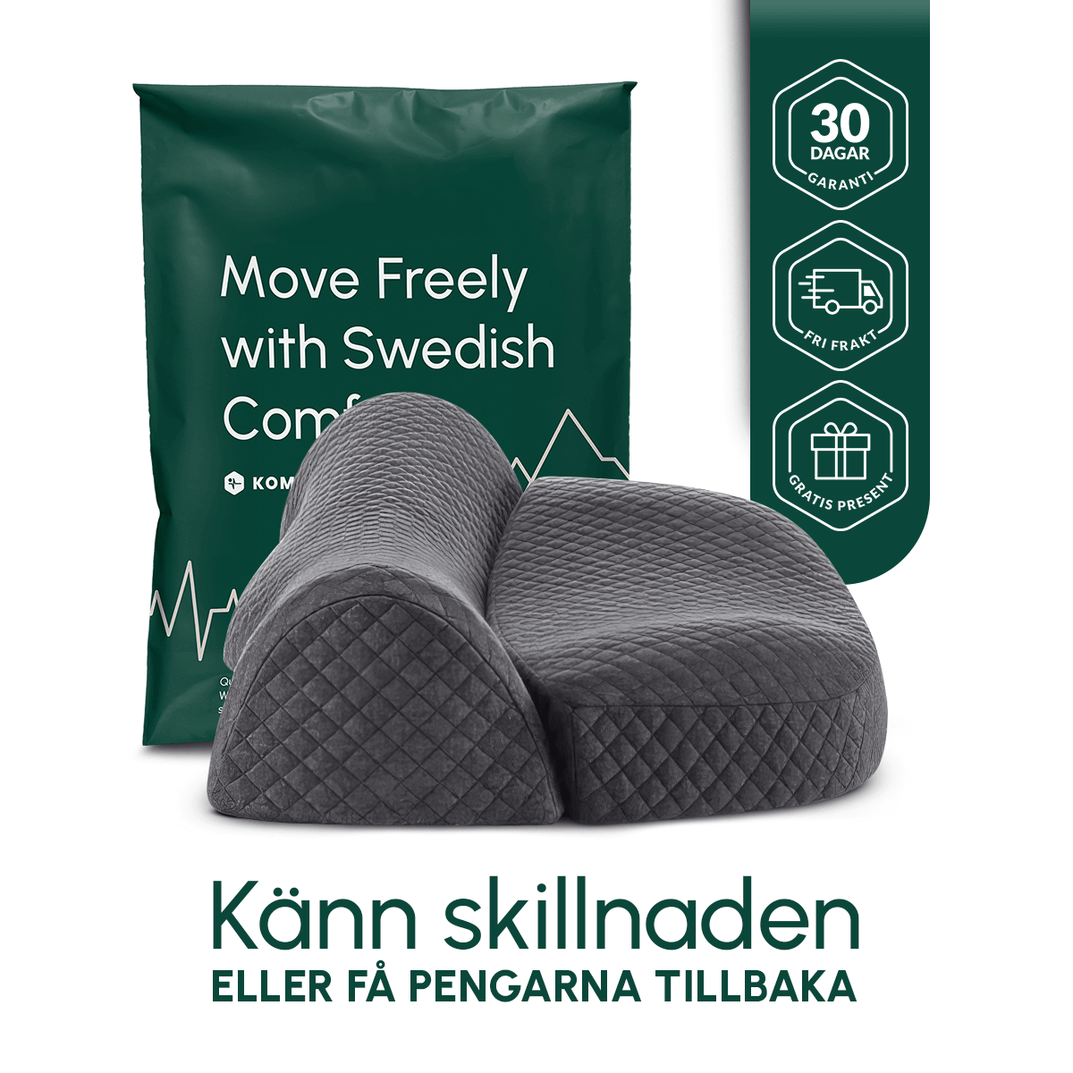 Kudde för Nacken – Ergonomisk Nackkudde Memory Foam - Komforten