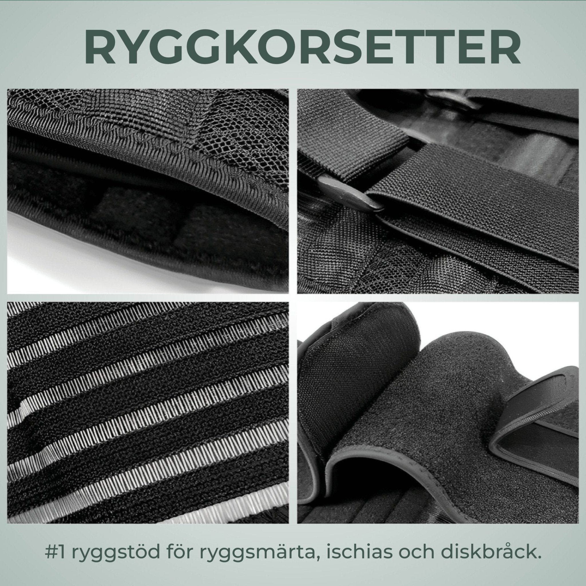 Ryggkorsett - Korsettrygg och Ländryggsstöd - Komforten