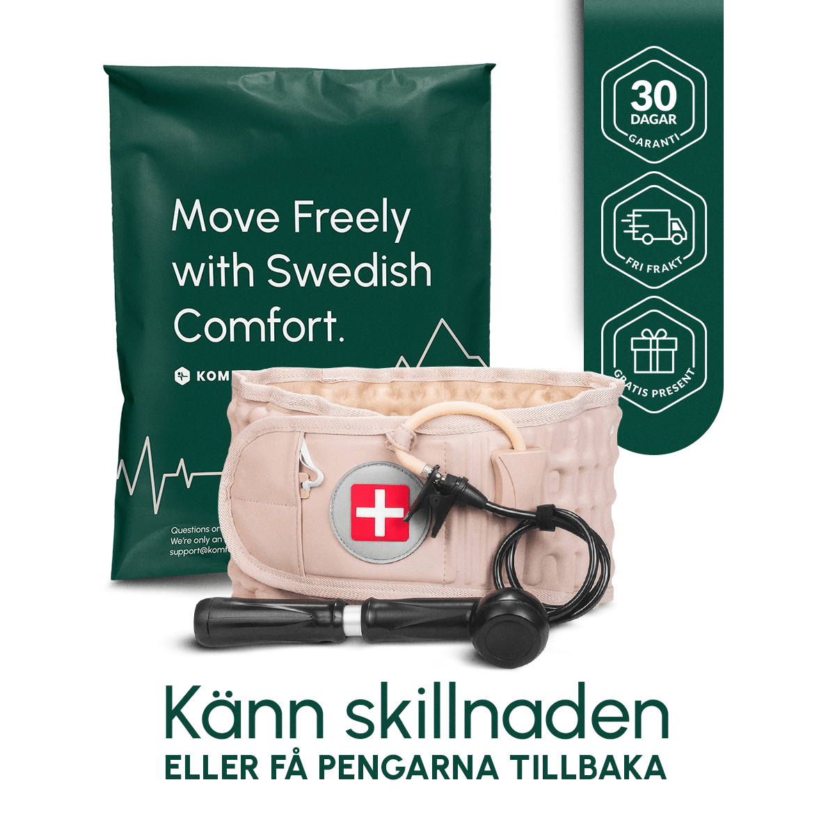 RyggSupporten™ Ländryggsstöd Bälte - Komforten