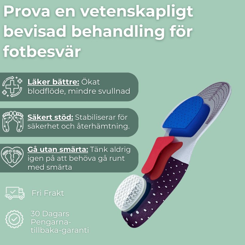 SkoKomforten™ - Avancerat Stöd Och Lindring För Dina Fötter by Komforten - Köp 1 för 249kr tillgänglig på Komforten