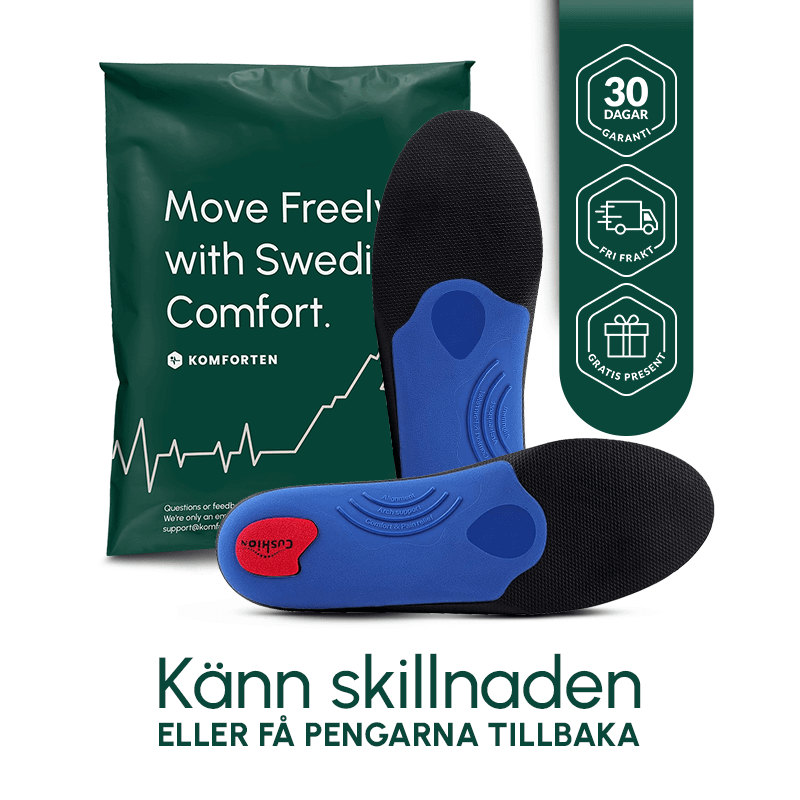 Stötdämpande sulor - Komforten