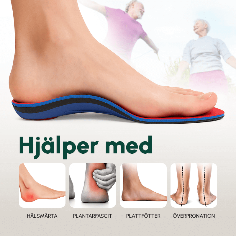 Stötdämpande sulor - Komforten